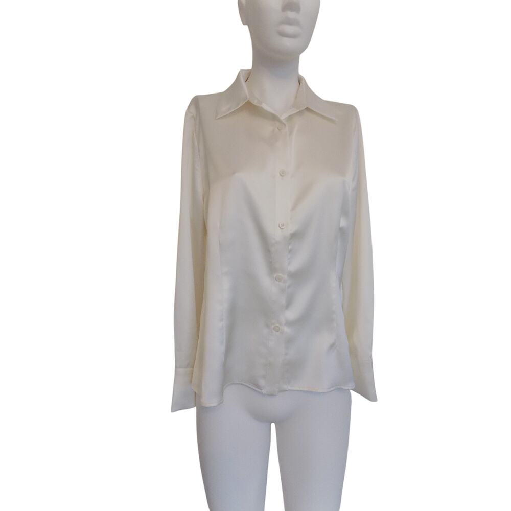 Nicole Miller satin blouse size Medium NEW